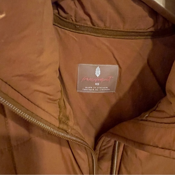 Free People Orange Puffer Jacket - Picture 2 of 8